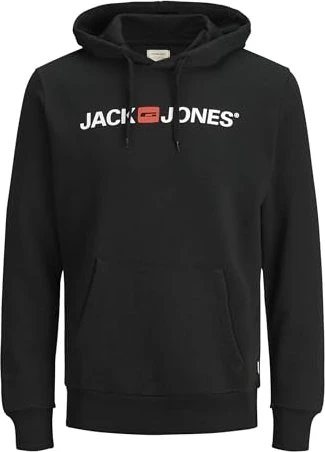 Jack & Jones Logo Hoodie schwarz (Herren)