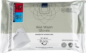 Abena Wet Wash Gloves, 8 Stück