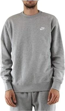 Nike Sportswear Club Fleece Sweatshirt dark grey heather/white (Herren)