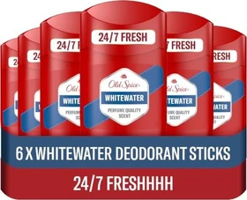 Old Spice Whitewater Deodorant Stick, 300ml (6x 50ml)