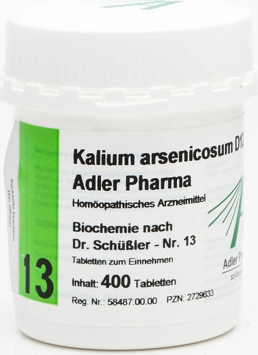 Adler Schüßler Kalium arsenicosum D12 Salz Nr. 13 Tabletten, 400 Stück