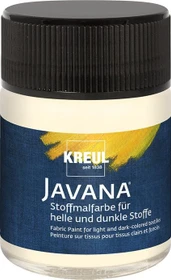 Kreul Javana Stoffmalfarbe für helle und dunkle Stoffe, vanille, 50ml