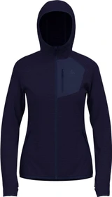 Odlo Ascent Midlayer Hooded Zip Funktionsjacke eclipse (Damen)