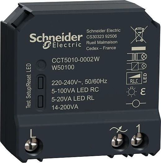 Schneider Electric Wiser Dimmaktor 1-fach, UP, Schaltaktor