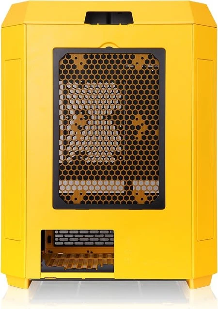 Thermaltake The Tower 600 Bumblebee, gelb/schwarz, Glasfenster