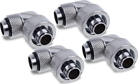 Alphacool Eiszapfen 90° Schlauchanschluss G1/4" auf 16/10mm, verchromt, 4er-Pack