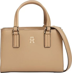 Tommy Hilfiger TH Monogram Crossbody-Tote-Bag Handtasche safari canvas
