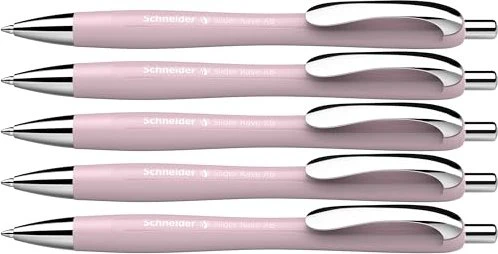Schneider Slider Rave XB Kugelschreiber pearl/silber, 5er-Pack
