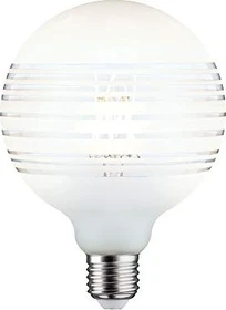 Paulmann Modern Classic Edition LED Globe E27 4.5W/826 warmweiß Ringspiegel liniert weiß