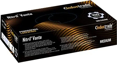 Meditrade Nitril Black Einweghandschuhe, 100 Stück