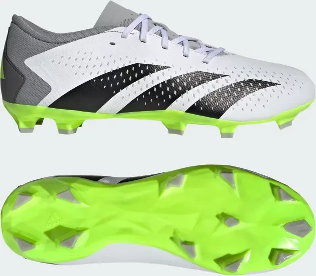 adidas Predator Accuracy.3 Low FG cloud white/core black/lucid lemon f23