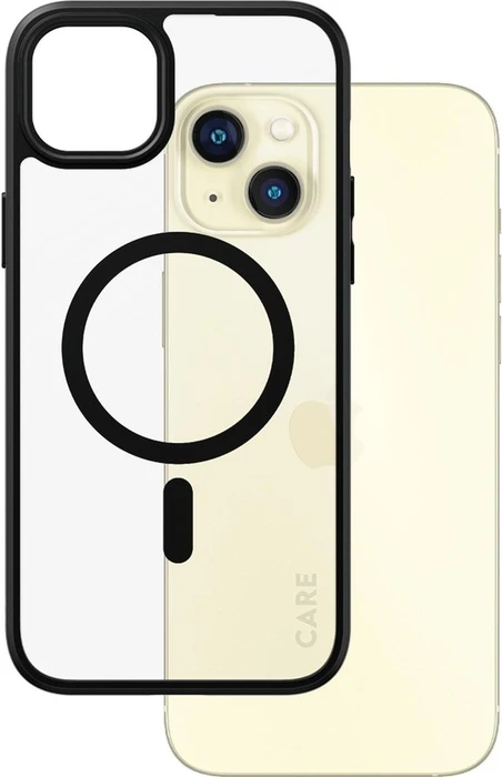 PanzerGlass Care Flagship Case Urban Combat Black Frame MagSafe für Apple iPhone 15 Plus schwarz