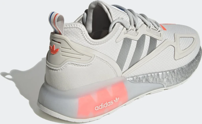 adidas ZX 2K Boost grey one/silver metallic/solar red (Herren)