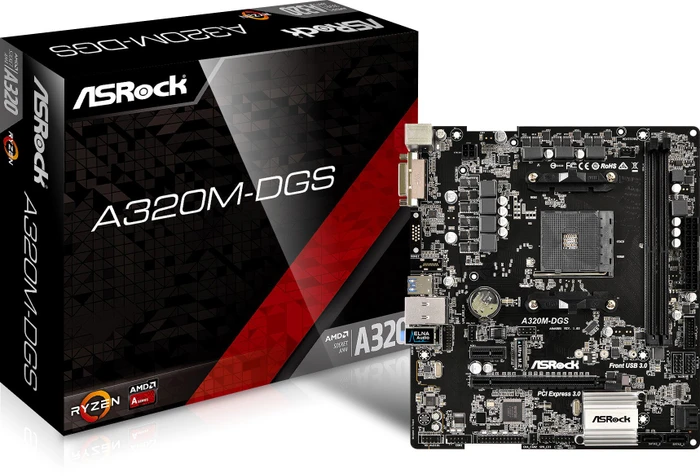 ASRock A320M-DGS (AMD AM4)