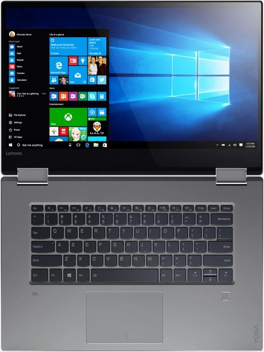 Lenovo Yoga 720-15IKB, Iron Grey, Core i5-7300HQ, 8GB RAM, 256GB SSD, GeForce GTX 1050, DE