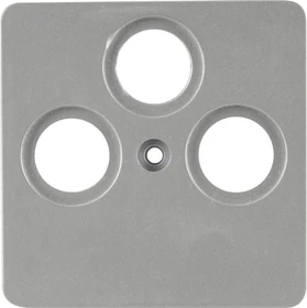 uniTEC LE MANS Serie 603 Abdeckung für SAT-Antennendose, silber