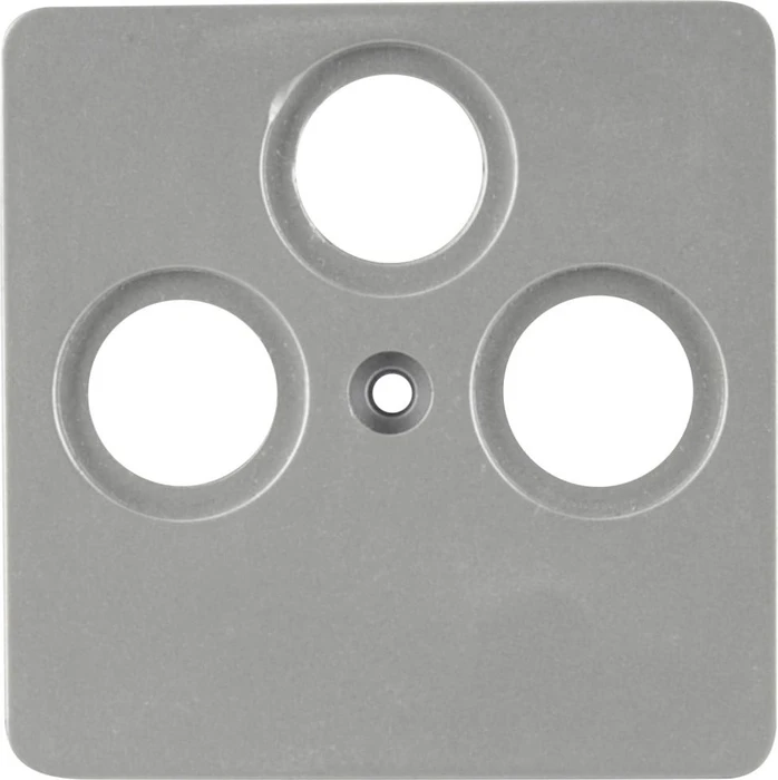 uniTEC LE MANS Serie 603 Abdeckung für SAT-Antennendose, silber