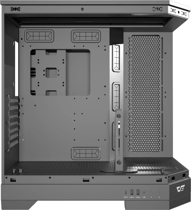 DarkFlash DQX90 Black, Glasfenster