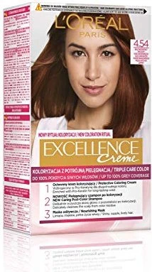 L'Oréal Excellence Creme Haarfarbe 4.54 dunkelmahagoni kupfer
