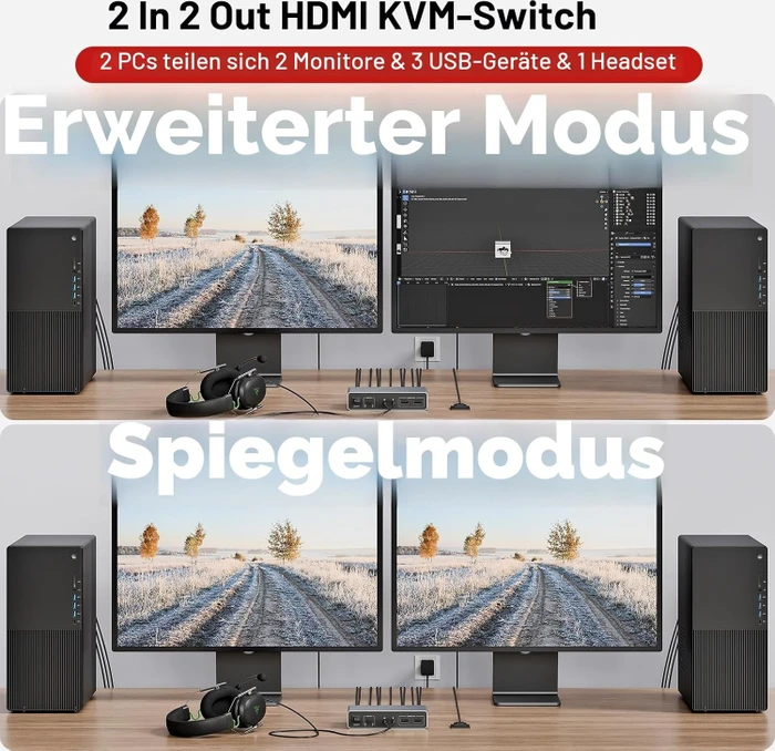 Unitek KVM-Switch V1312