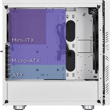 Corsair Carbide Series 275R Airflow, weiß, Glasfenster