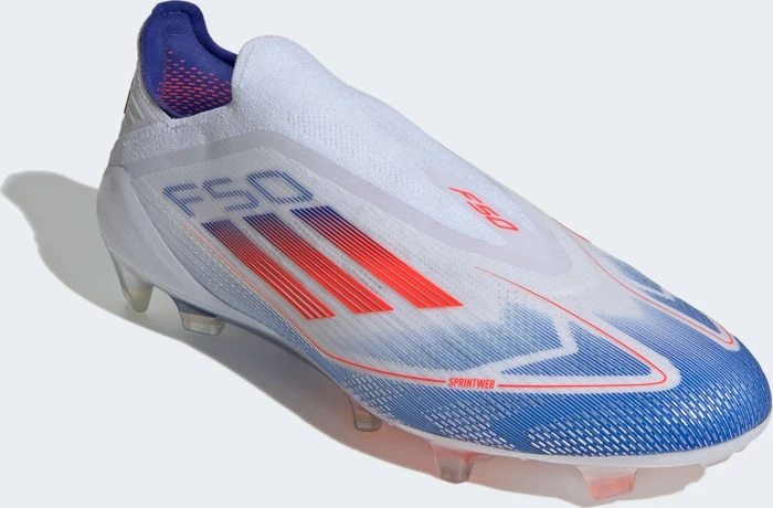 adidas F50 Elite Laceless FG cloud white/solar red/lucid blue