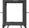 Lanberg Open Rack Series 19" Open Frame Rack 12HE, 4-Pfosten, mit Rollen, Flat Pack, tiefenverstellbar, 576-1033mm, RAL 9004, 641mm tief Vorschaubild