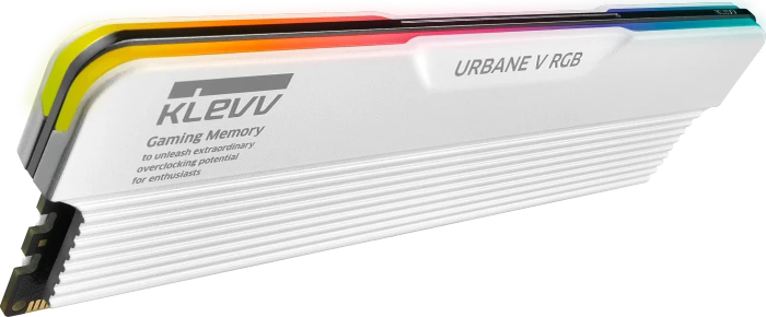 Klevv Urbane V RGB Brilliant White UDIMM 64GB Kit, DDR5-6400, CL32-38-38-78