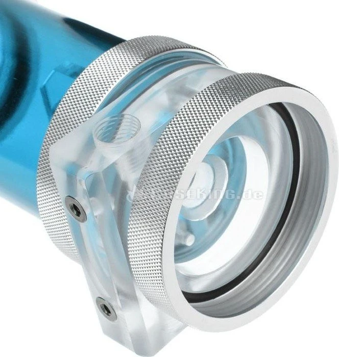 PrimoChill CTR Phase 2 120mm Laing D5, Acetal klar, blau