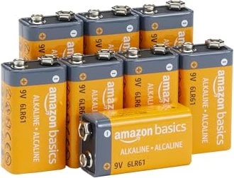 AmazonBasics 9V-Block, 8er-Pack