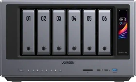 Ugreen NASync AI NAS iDX6011 Pro, 64GB RAM, 2x RJ-45 10GBase-T, 2x Thunderbolt 4 / USB4