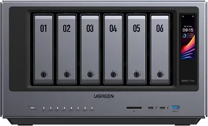 Ugreen NASync AI NAS iDX6011 Pro, 64GB RAM, 2x RJ-45 10GBase-T, 2x Thunderbolt 4 / USB4