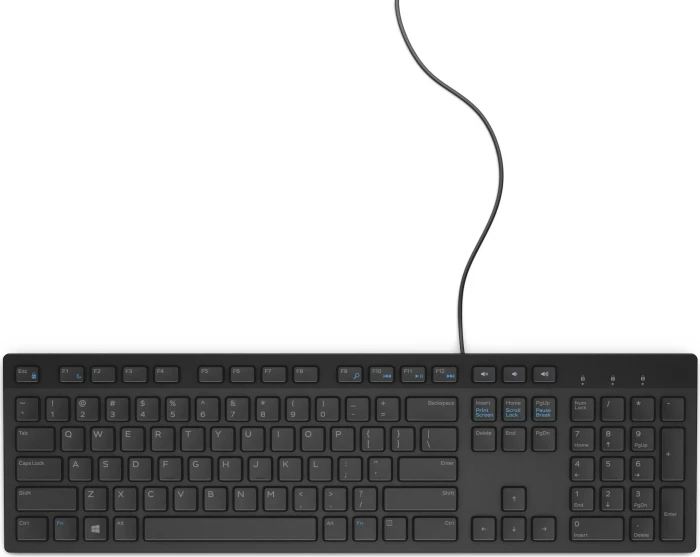 Dell KB216 Wired Keyboard, schwarz, USB, US