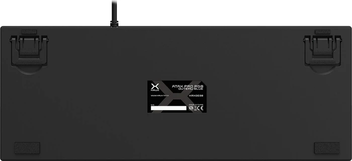 Krux Atax Pro RGB, TKL, schwarz, LEDs RGB, Gaote Outemu BLUE, USB, US