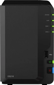 Synology DiskStation DS218, 2GB RAM, 1x RJ-45 1000Base-T, 2x USB-A 3.0