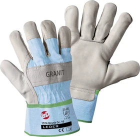 Leipold Doehle 1574 Granit Rindnarbenleder Arbeitshandschuhe 10/XL