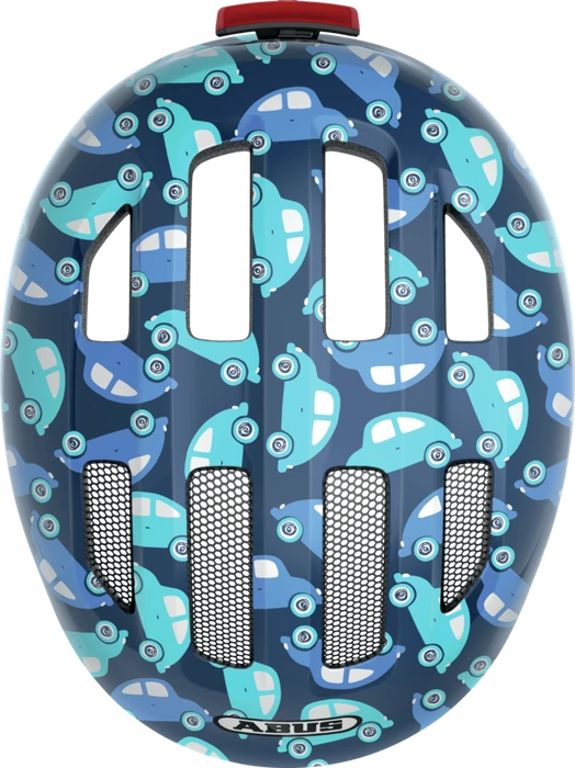 ABUS Smiley 3.0 LED Kinderhelm blue car