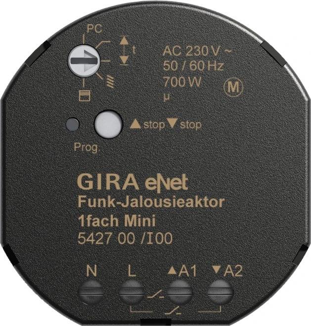 Gira eNet Funk Jalousieaktor Mini 1-fach, Schaltaktor