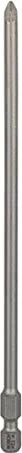 Bosch Professional Extra Hart Pozidriv Bit 1/4", PZ1x152mm, 1 Stück