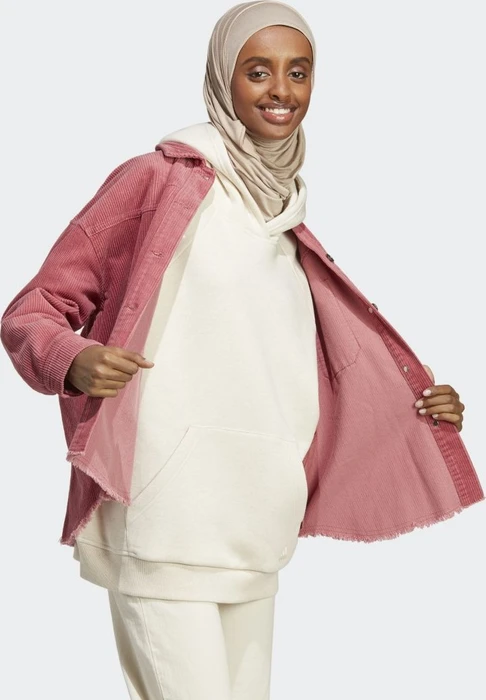 adidas ALL SZN Fleece Boyfriend Hoodie ecru tint mel. (Damen)