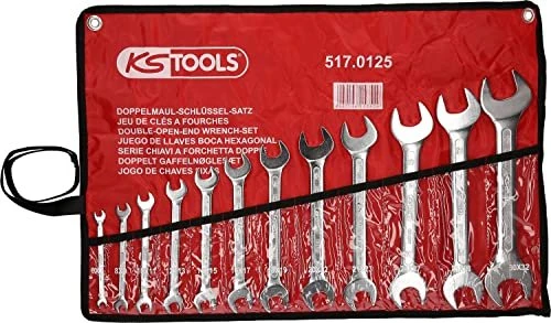 KS Tools Doppelmaulschlüssel Schraubenschlüsselsatz, 12-tlg.