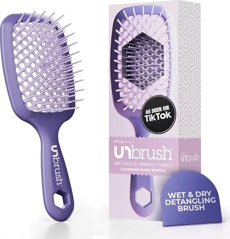 UNbrush Detangling Brush lavender dark purple