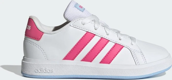 adidas Grand Court Lifestyle Tennis Lace-Up cloud white/pulse magenta/glow blue (Junior)