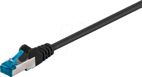 goobay Patchkabel, Cat6a, S/FTP, RJ-45/RJ-45, 1m, schwarz