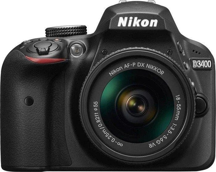 Nikon D3400 schwarz mit Objektiv AF-P DX 18-55mm 3.5-5.6 G VR und AF-P DX 70-300mm 4.5-6.3 G ED VR