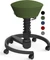 Aeris Swopper Air New Edition Bürohocker mit Rollen, Feder Standard, Gestell Alu schwarz, Bezug Mesh-Gewebe grün Vorschaubild