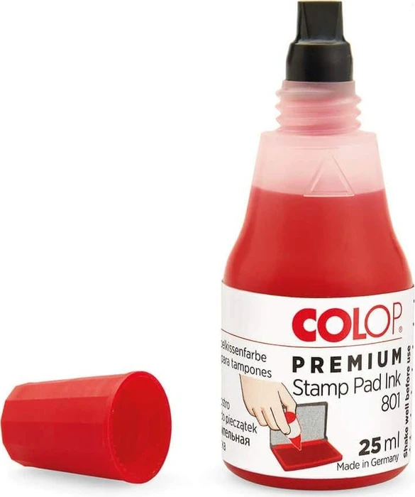 COLOP Kombibox Stempelkissen Set Micro 2 + Stempelfarbe 801, schwarz