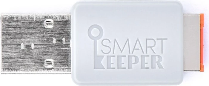 SmartKeeper Essential Lockable Flash Drive 32GB grau/orange, USB-A, USB 2.0