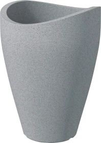 Scheurich Wave Globe High 254 39.5cm stony grey
