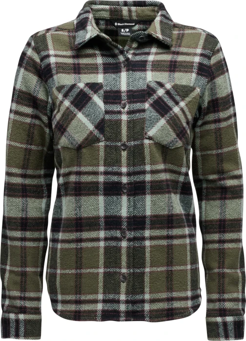 Black Diamond Project Heavy Flannel Hemd langarm tundra/black/agave plaid (Damen)